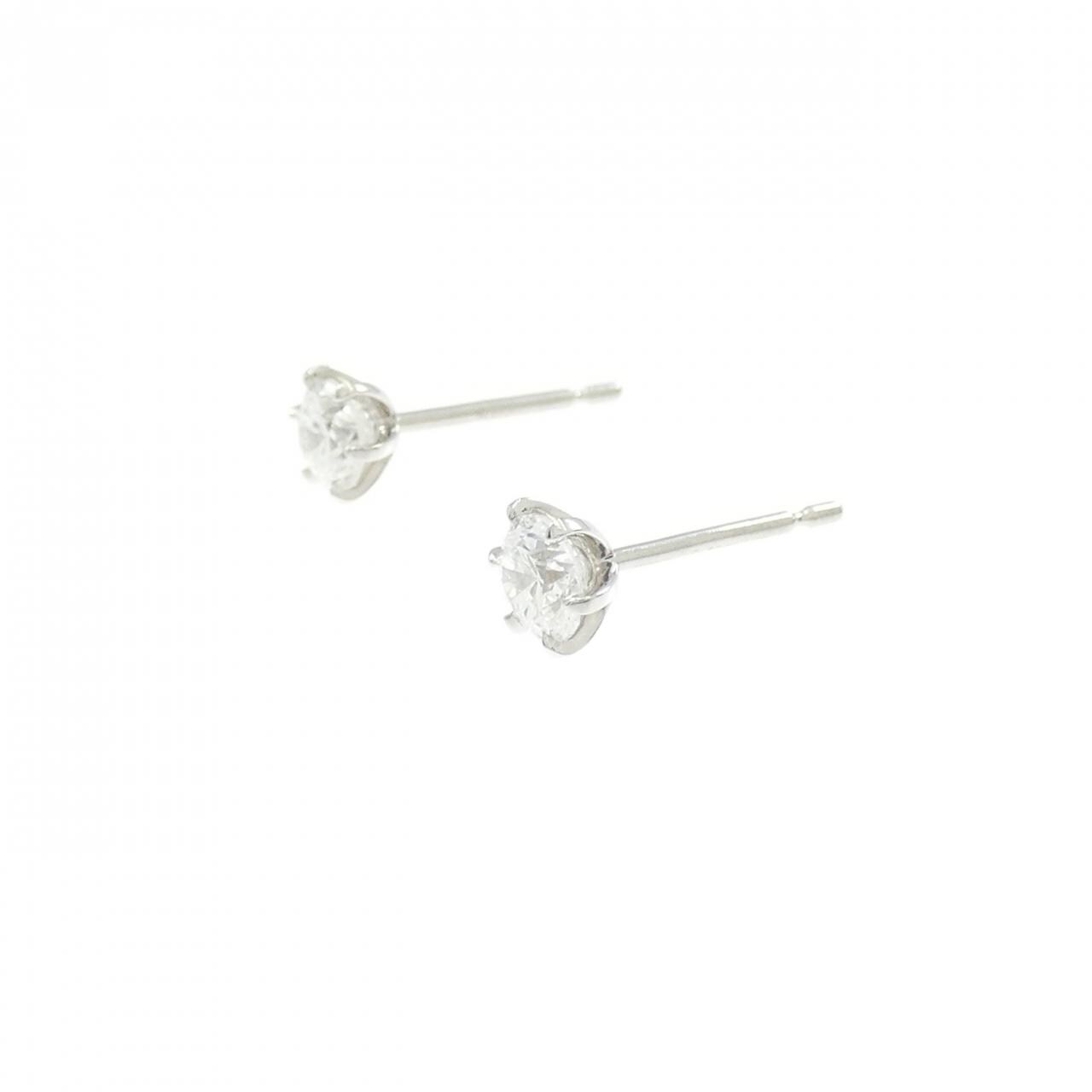 【リメイク】PT900/ST ダイヤモンド ピアス 0.300CT 0.306CT F VS2 Good