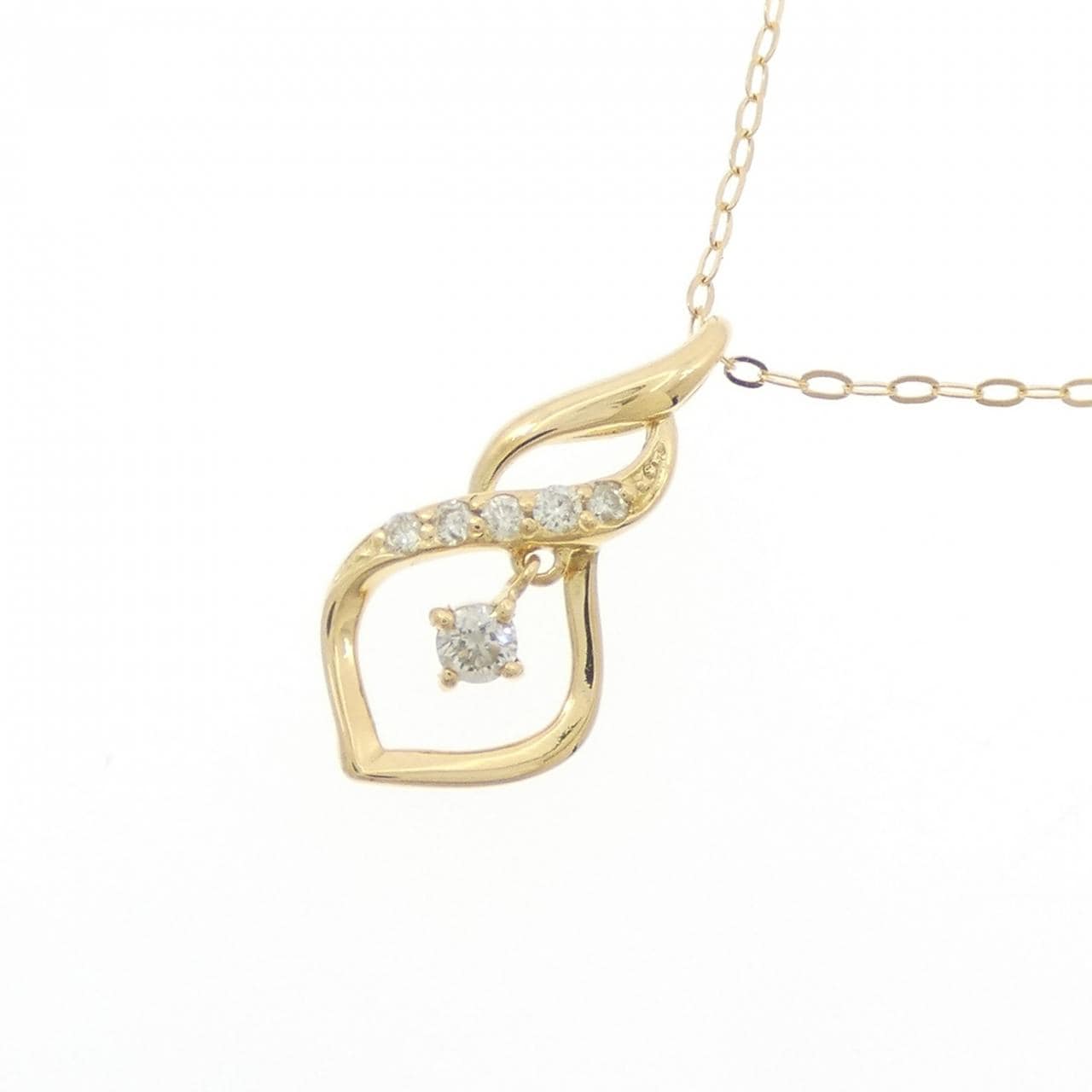 K18YG ダイヤモンド ネックレス 0.10CT