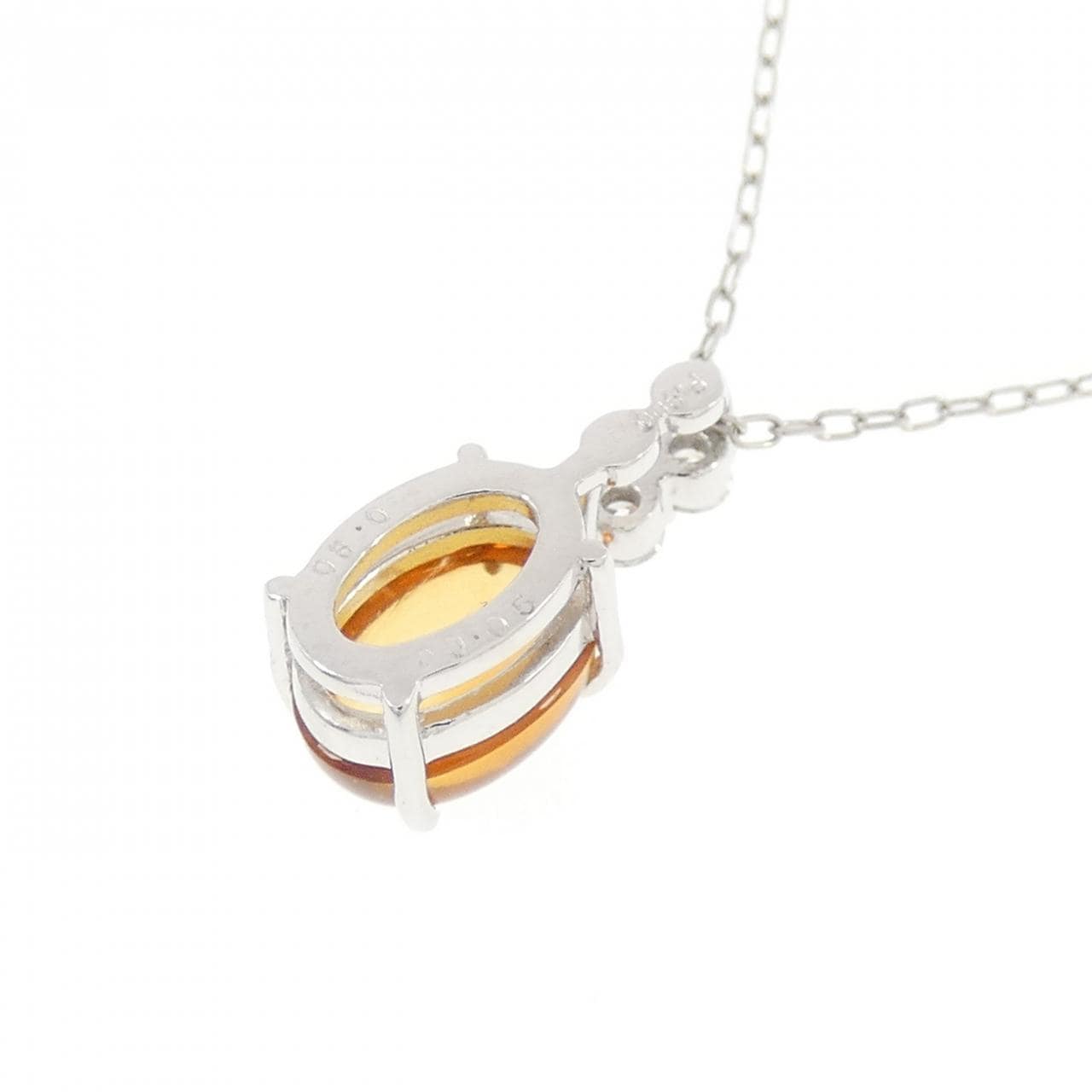 PT900/PT850 シトリン ネックレス 0.90CT