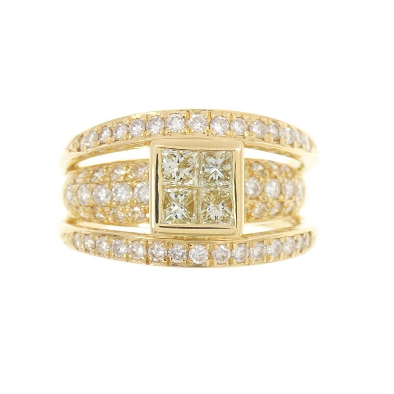 K18YG ダイヤモンド リング 0.76CT