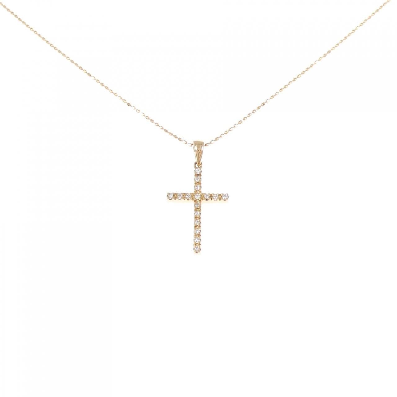 Folli Follie Cross Diamond Necklace 0.11CT