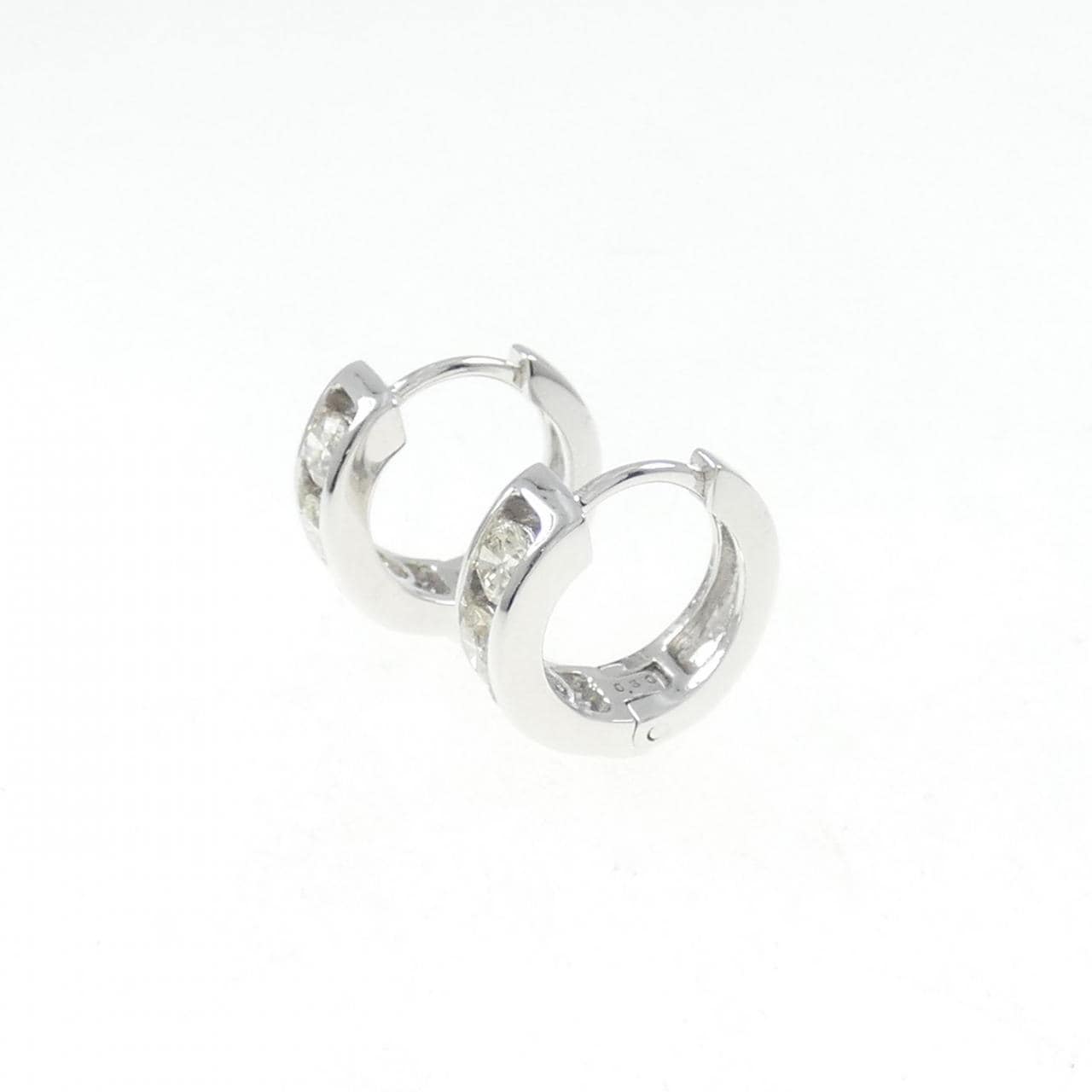 K18WG ダイヤモンド ピアス 0.60CT