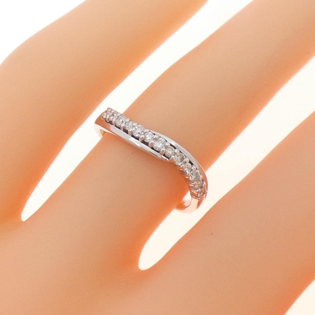 K18WG ダイヤモンド リング 0.20CT