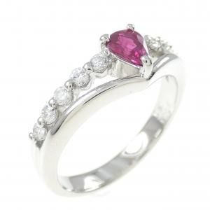 PT ルビー リング 0.36CT