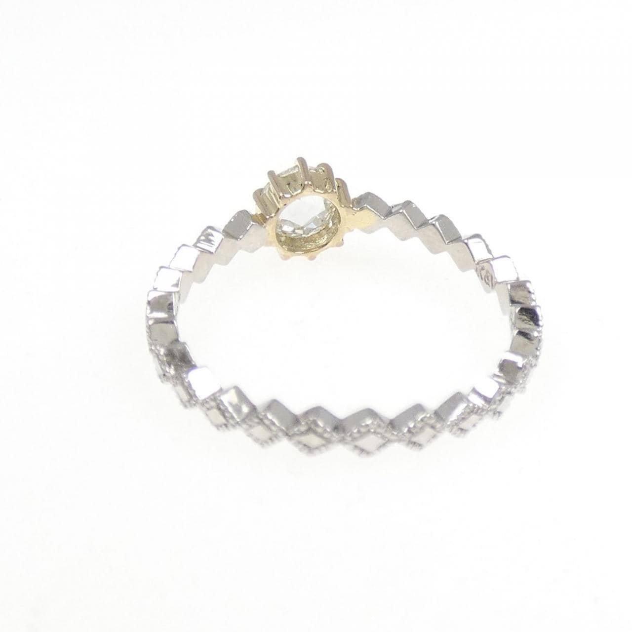 PT900/K18/K18PG ダイヤモンド リング 0.32CT