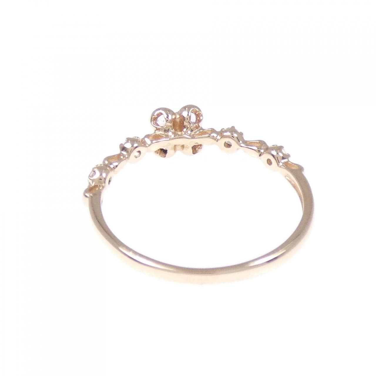 K10PG フラワー サファイヤ リング