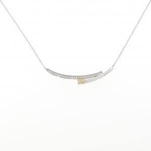 PT900/K18YG/PT850 ダイヤモンド ネックレス 0.271CT