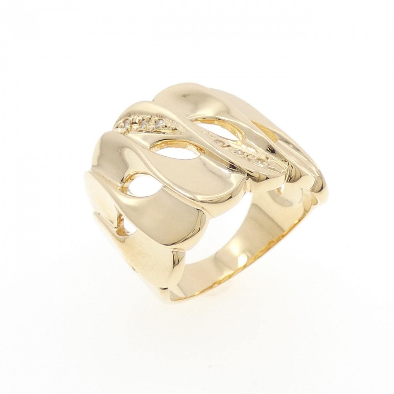 K18YG ダイヤモンド リング