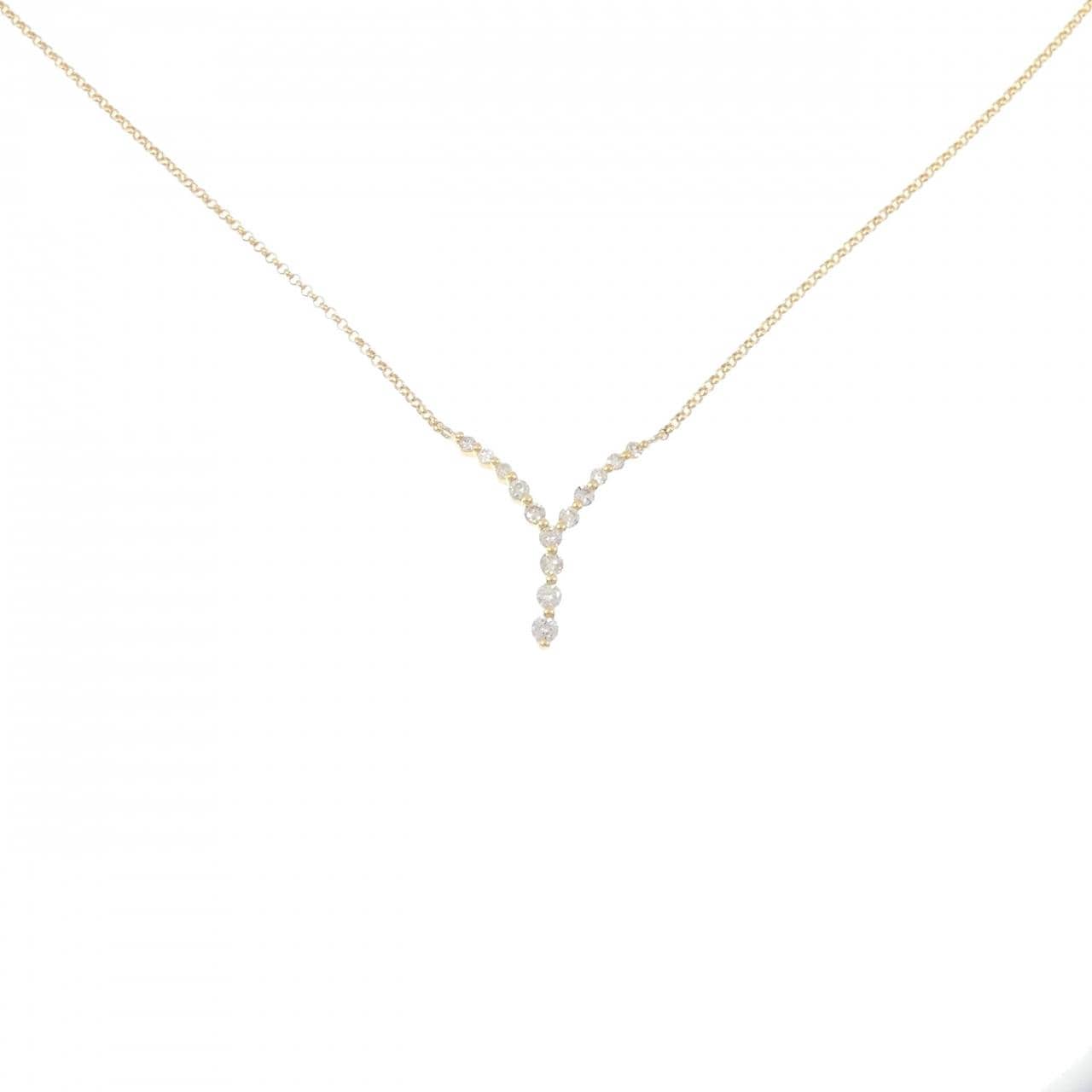 K18YG ダイヤモンド ネックレス 0.50CT