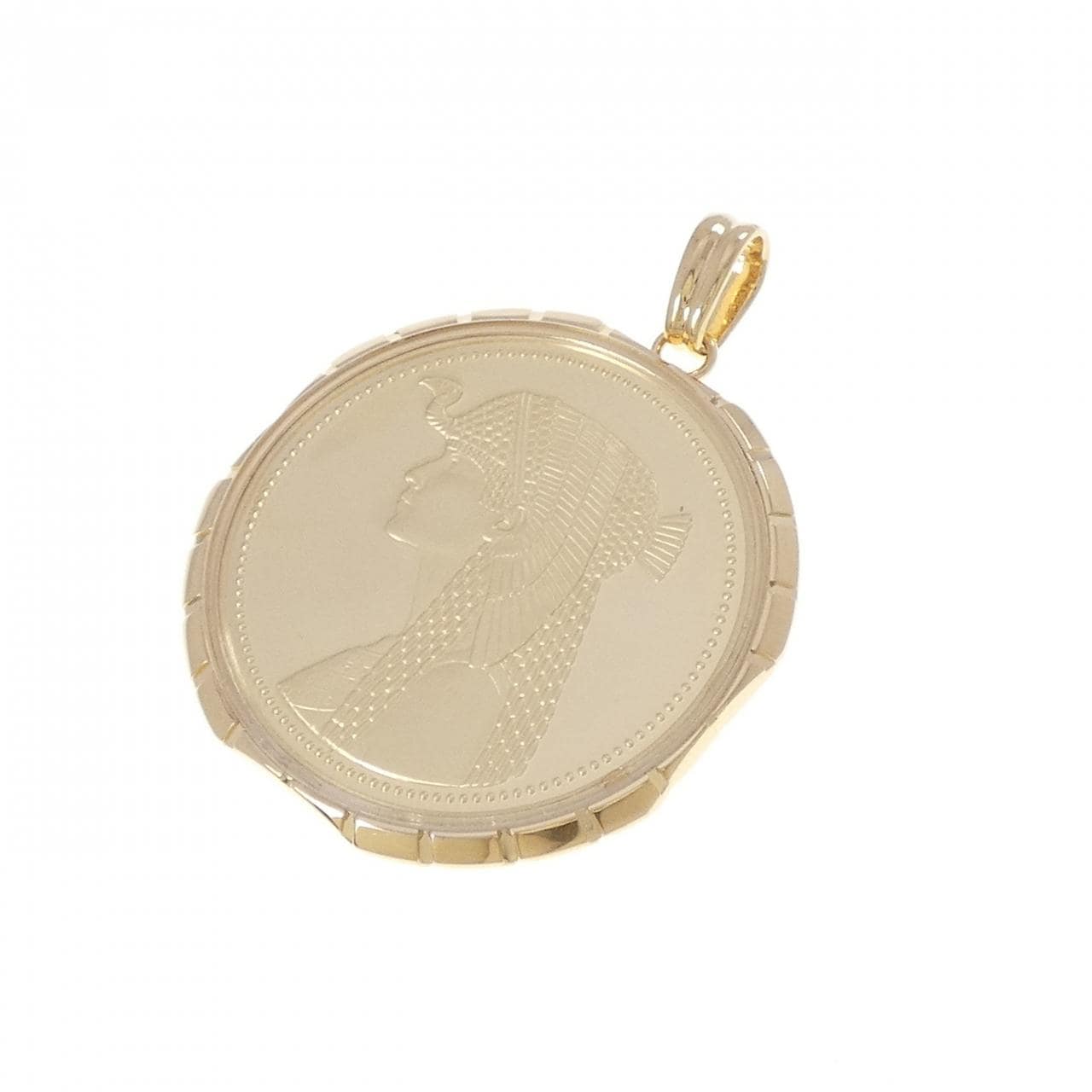 K18YG(枠) コイン ペンダント