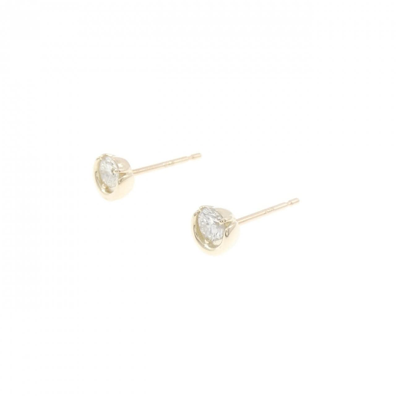 【リメイク】K10YG ダイヤモンド ピアス 0.14CT