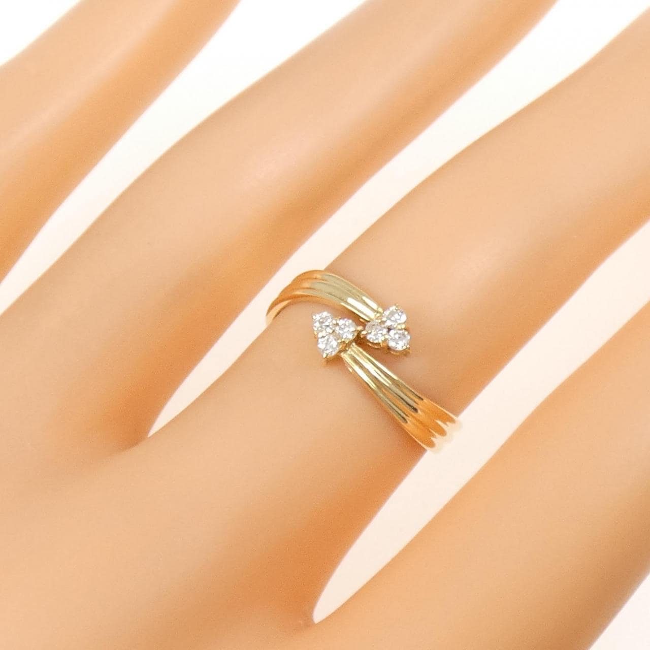 K18YG ダイヤモンド リング 0.11CT