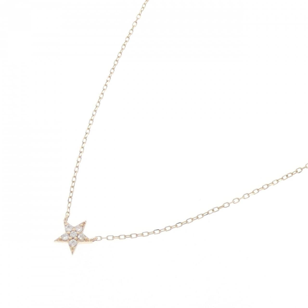 K10YG スター キュービック ネックレス