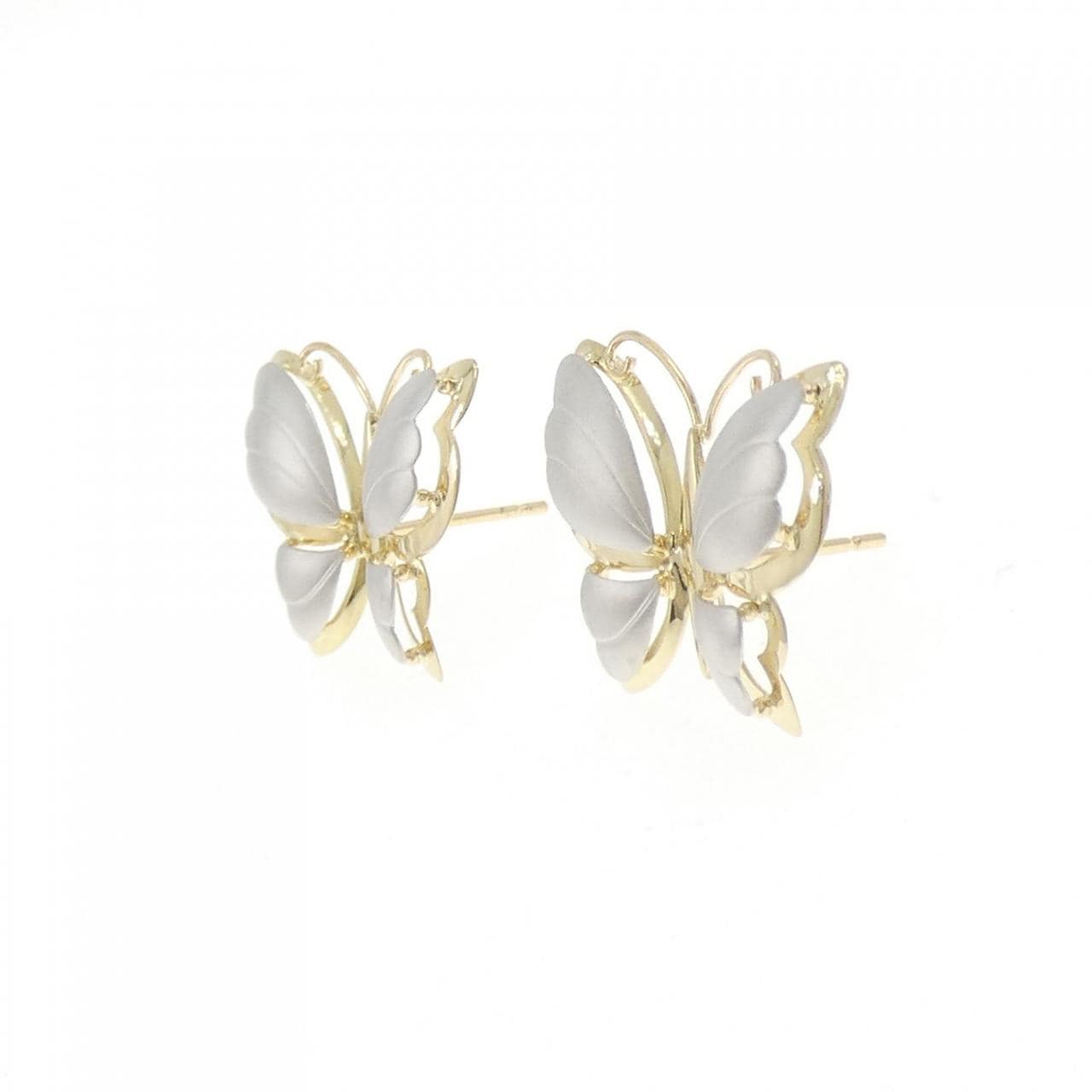 PT900/K18YG バタフライ ピアス