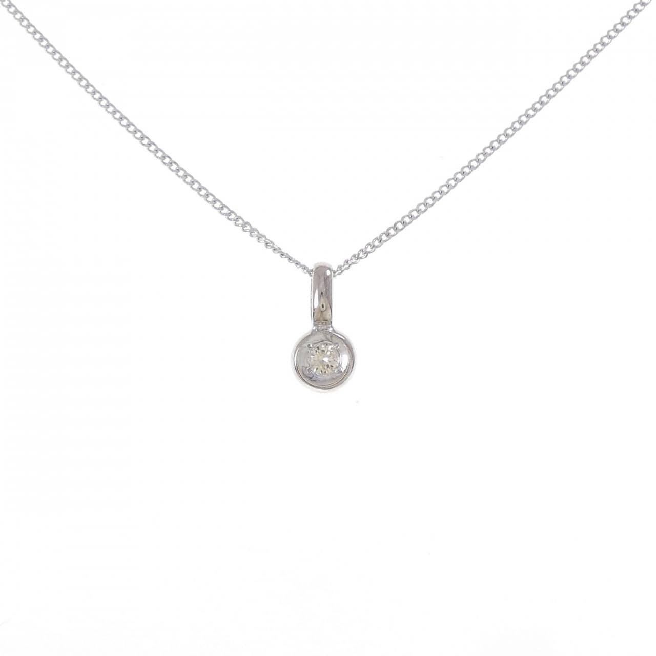 K14WG ダイヤモンド ネックレス 0.05CT