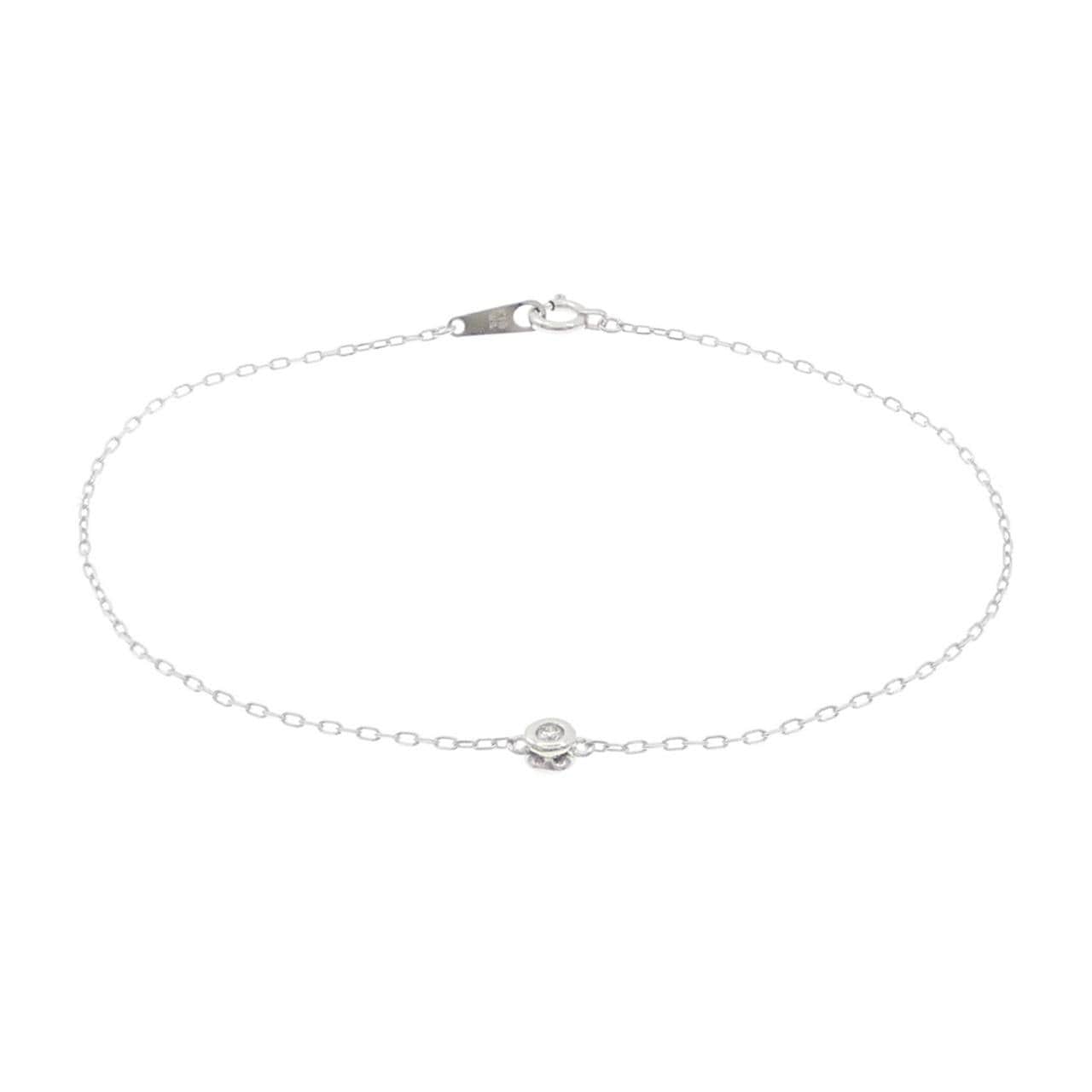 K18WG ダイヤモンド ブレスレット 0.05CT