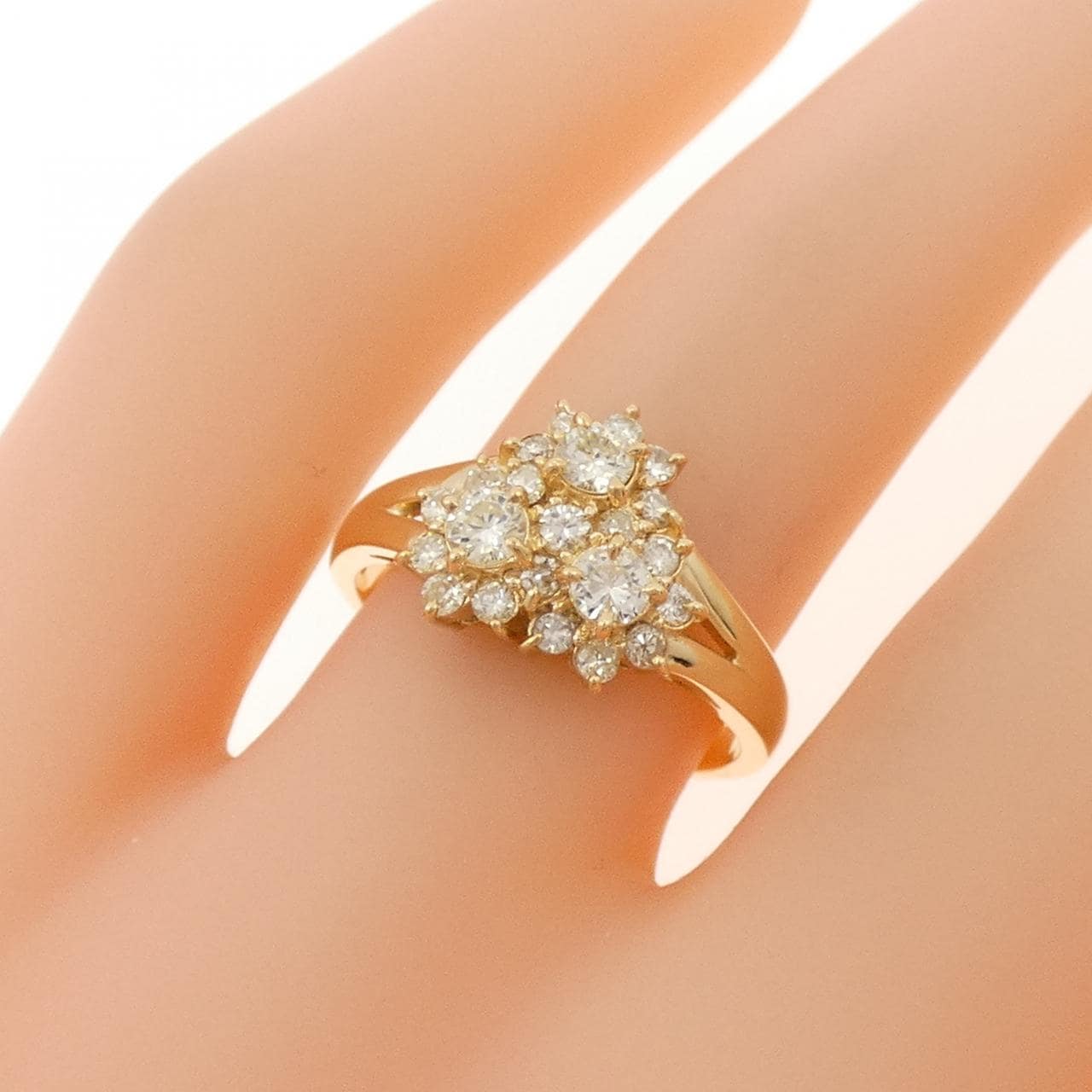 K18YG ダイヤモンド リング 0.50CT