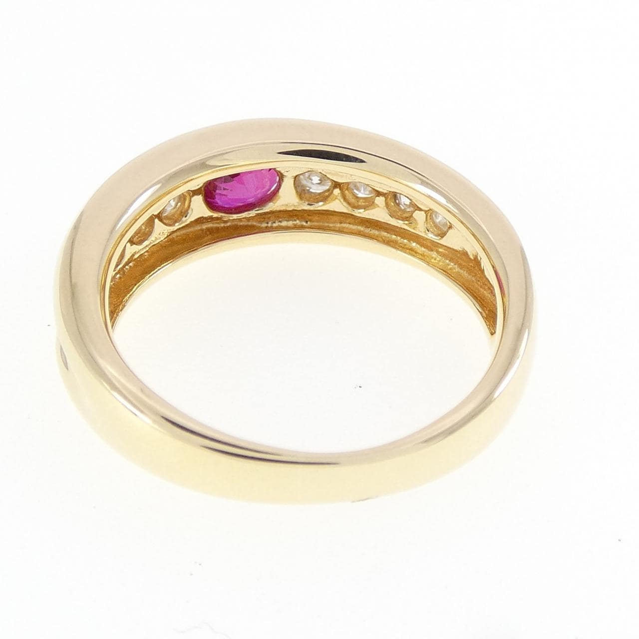 K18YG ルビー リング 0.31CT
