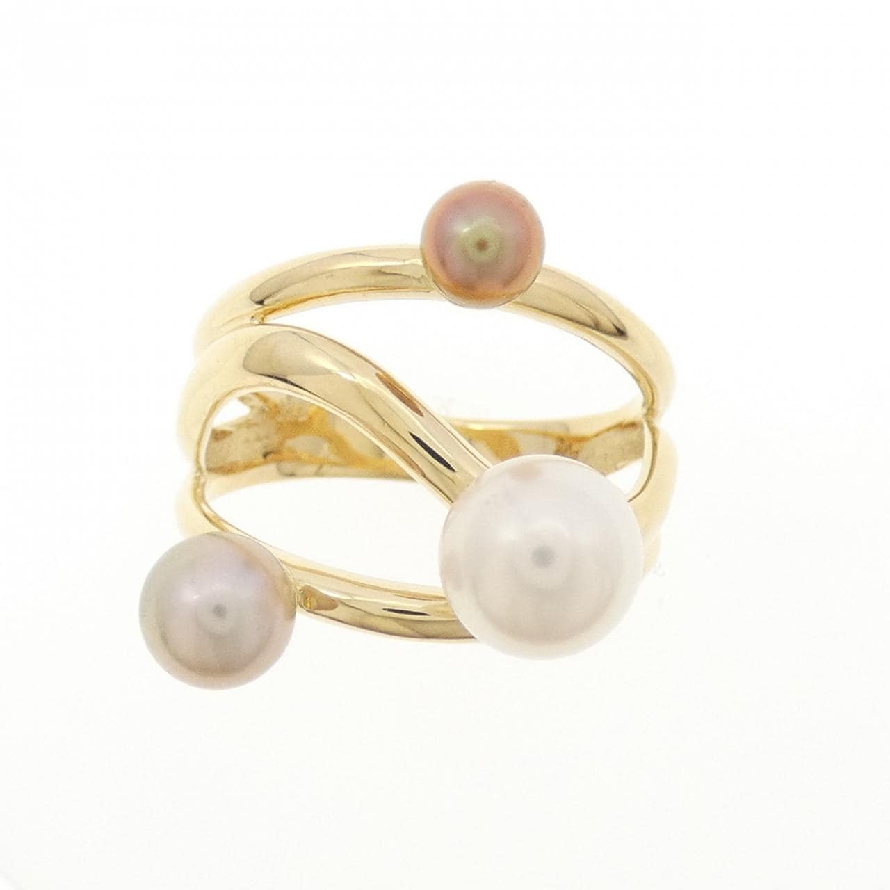 K18YG アコヤパール リング