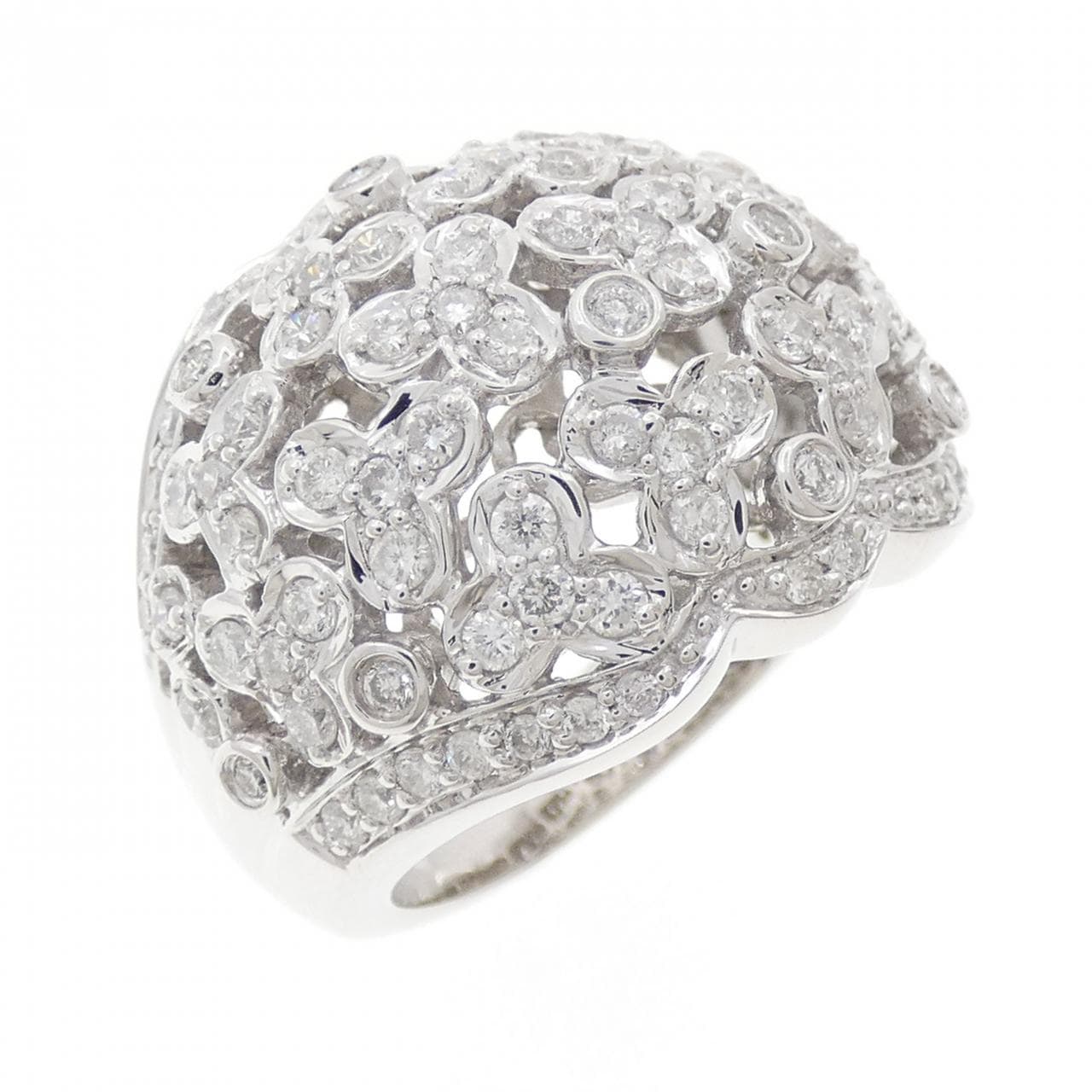 K18WG ダイヤモンド リング 1.50CT