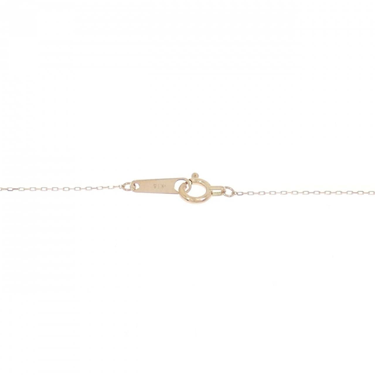 K18PG ダイヤモンド ネックレス 0.10CT
