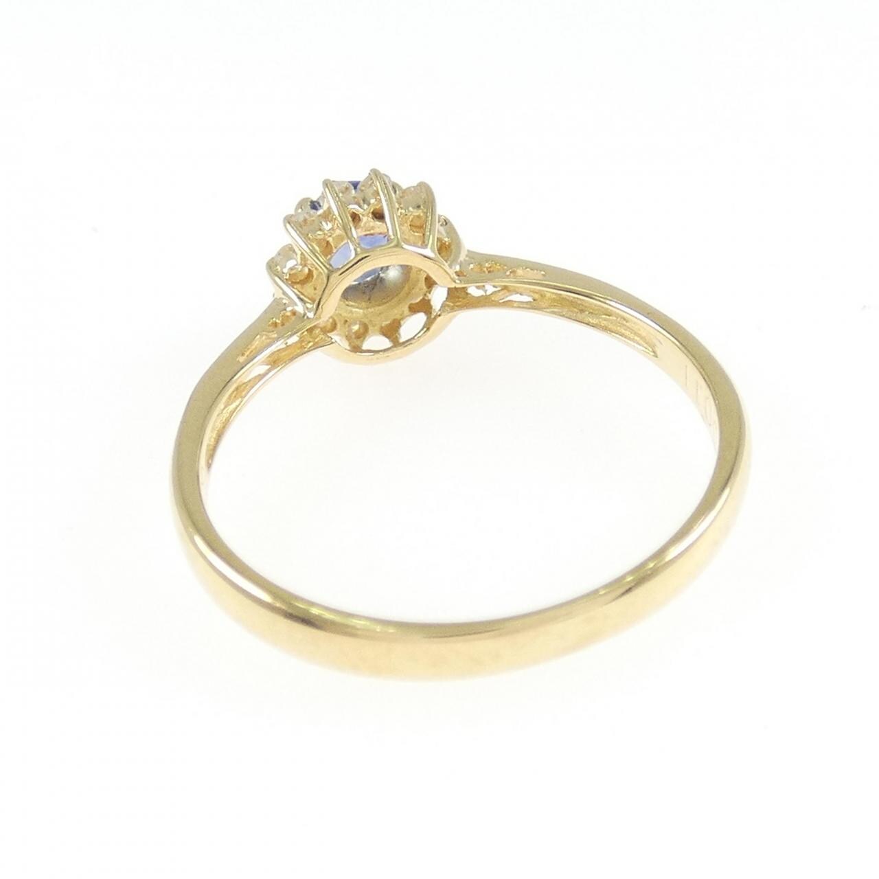 K18YG サファイヤ リング 0.31CT