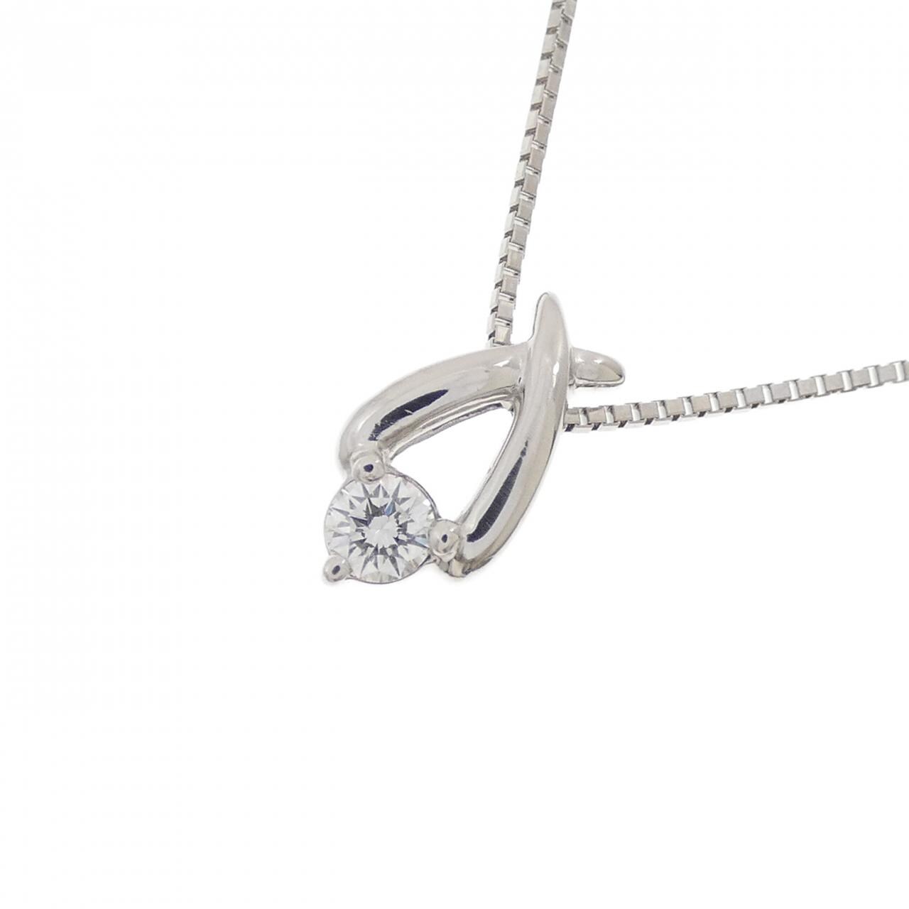 PT900/PT850 Diamond Necklace 0.104CT