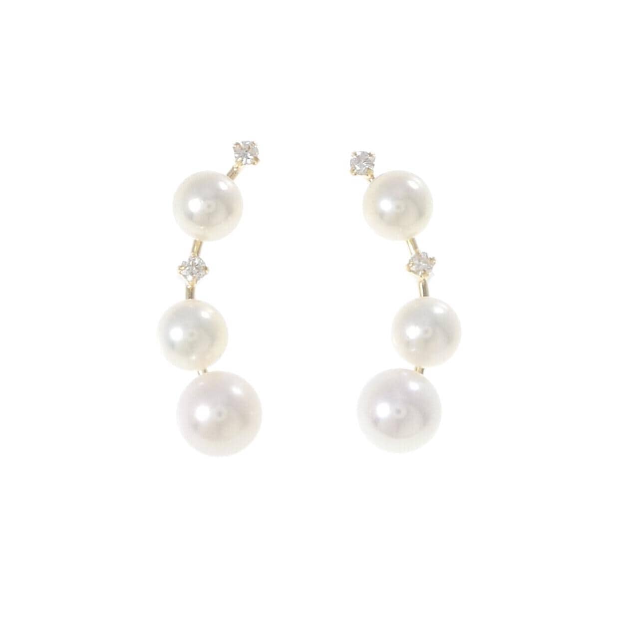 【新品】K18YG アコヤパール ピアス