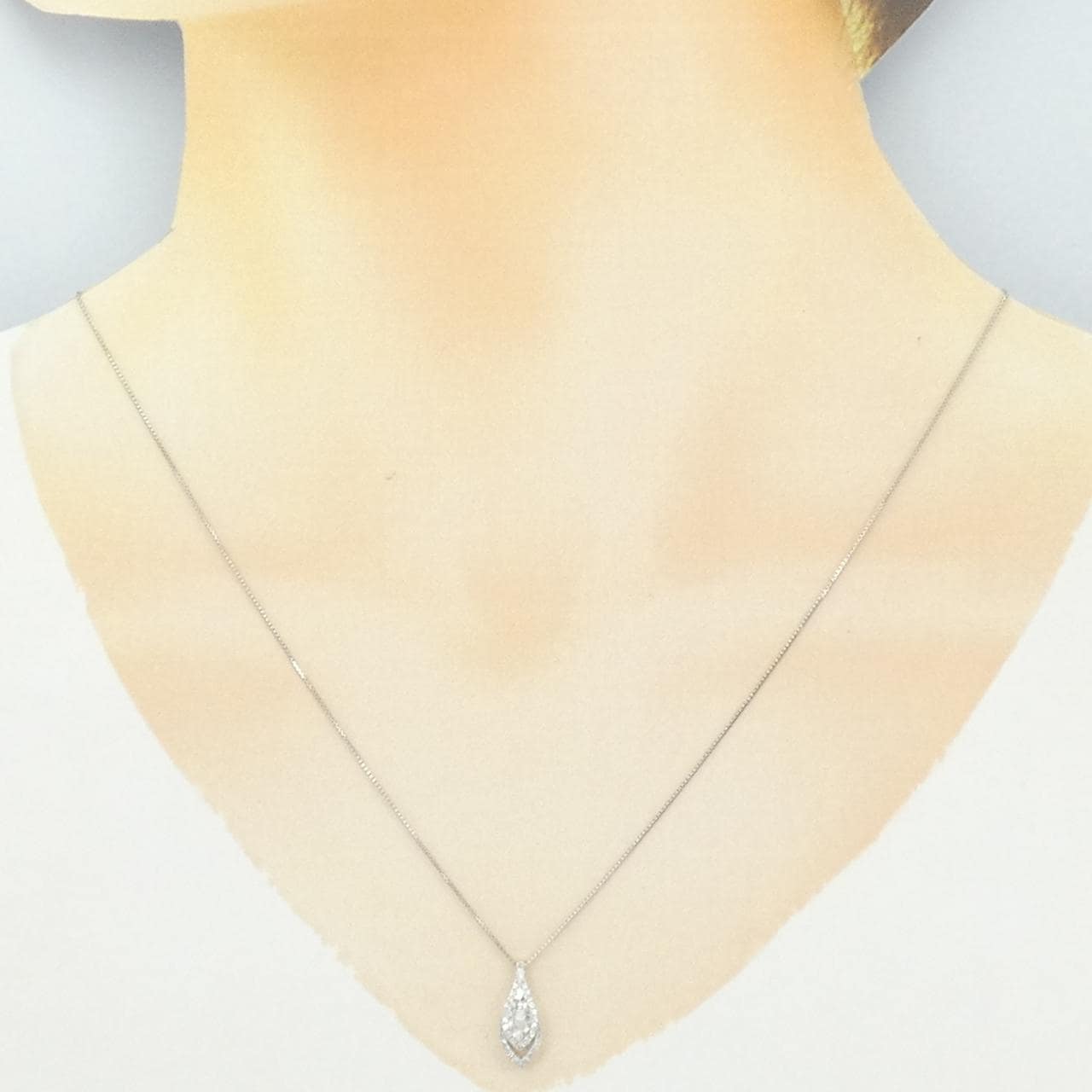 PT950/PT850 ダイヤモンド ネックレス 0.15CT