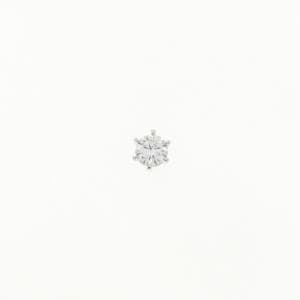【リメイク】PT900/ST ダイヤモンド ピアス 0.303CT E VS2 VG 片耳