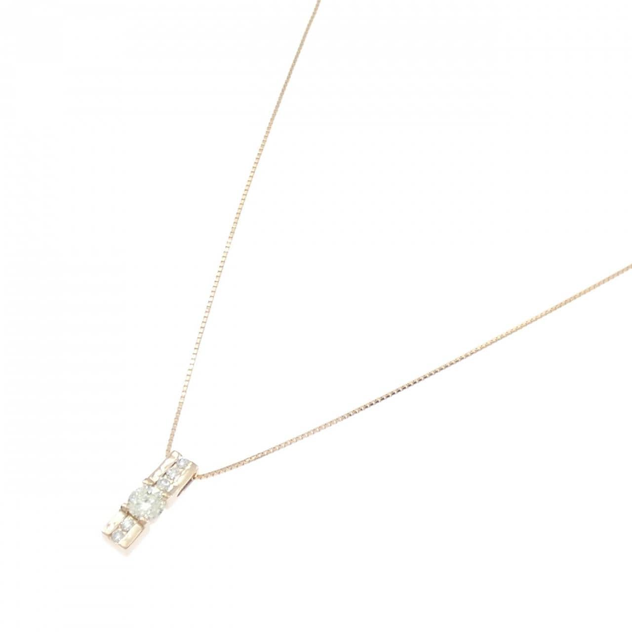 K18PG ダイヤモンド ネックレス 0.426CT