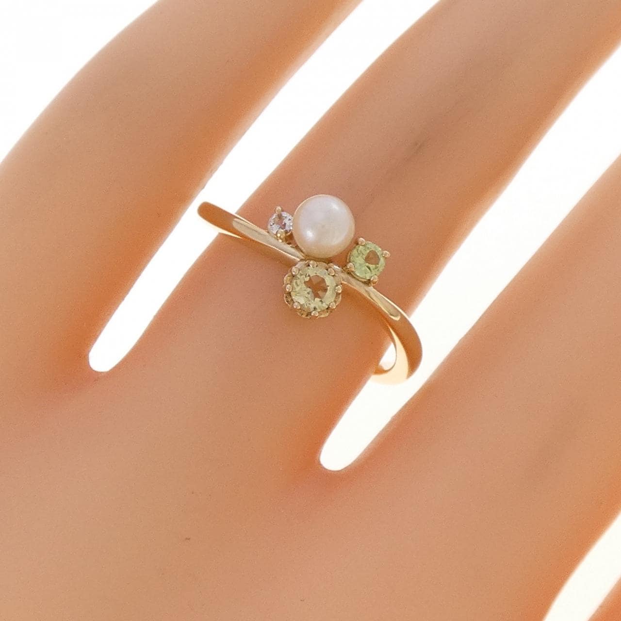 4゜C カラーストーン リング