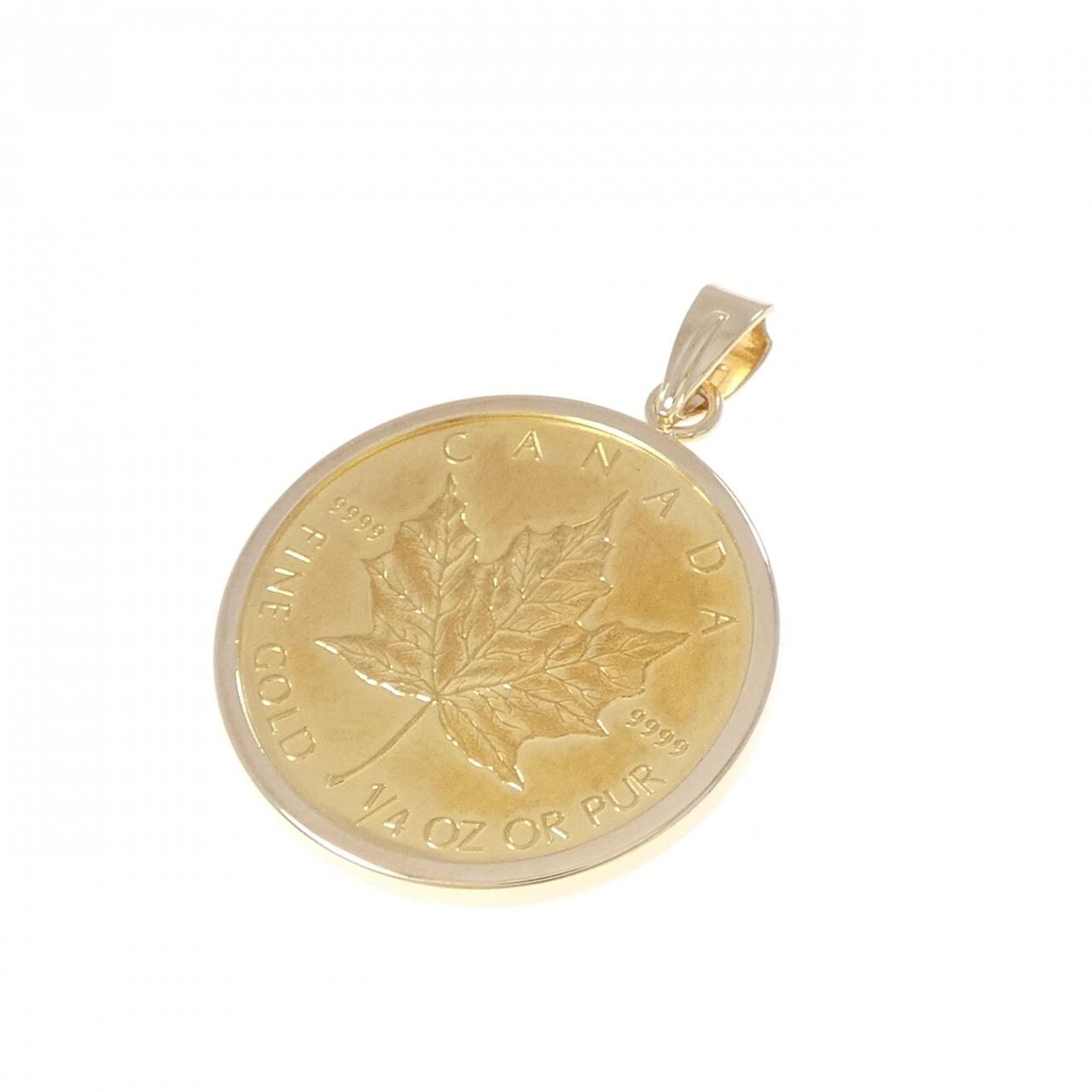 K18YG(枠) コイン ペンダント