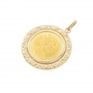 K18YG(枠) コイン ペンダント