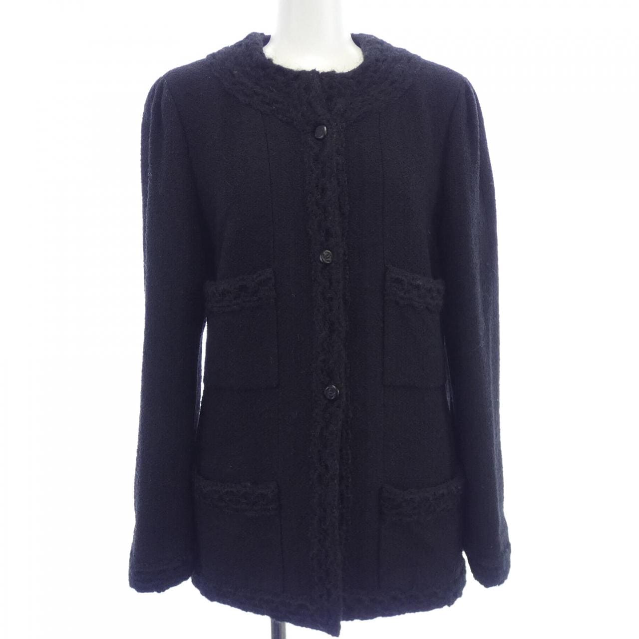 【ヴィンテージ】シャネル CHANEL ノーカラージャケット