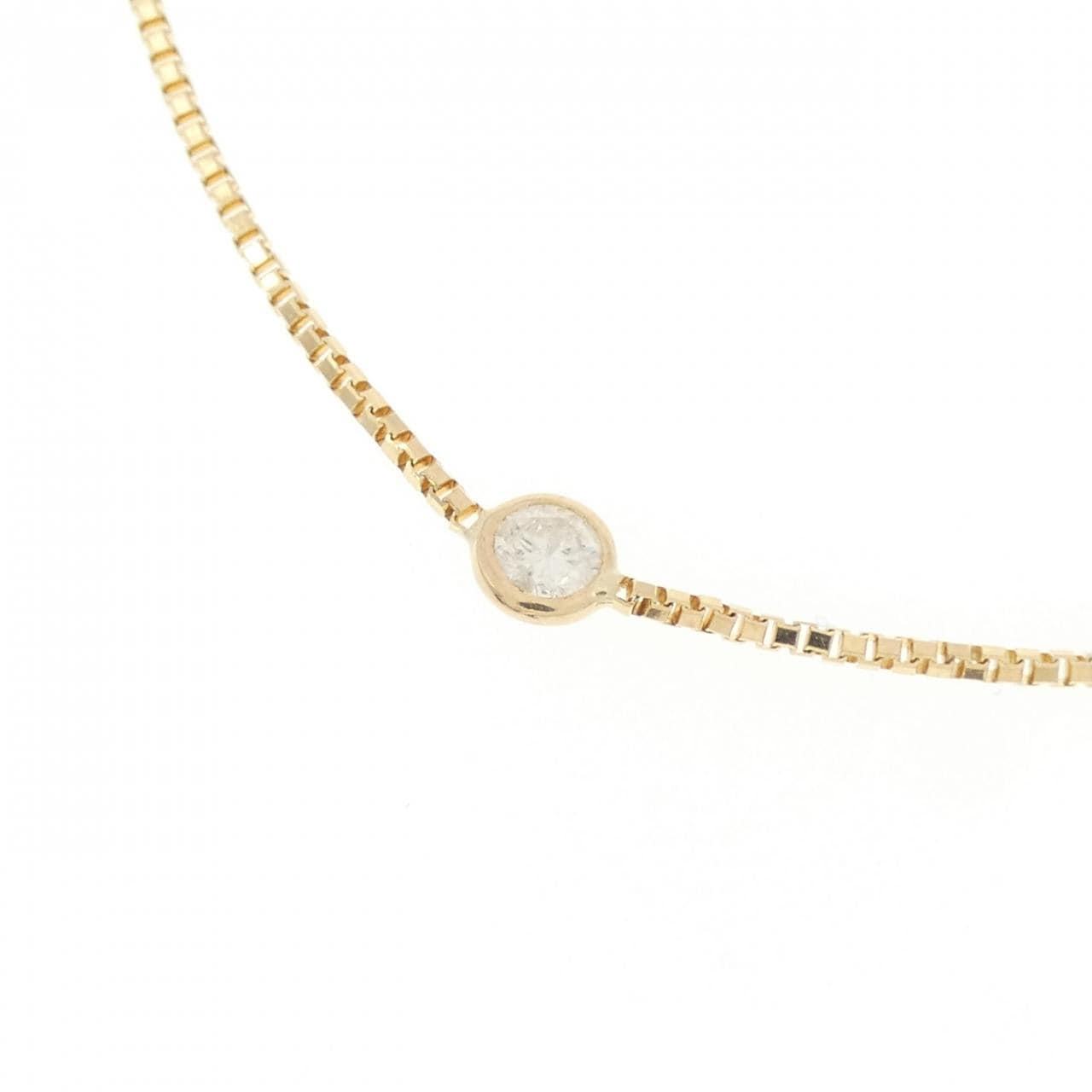 K18YG ダイヤモンド ネックレス 1.01CT