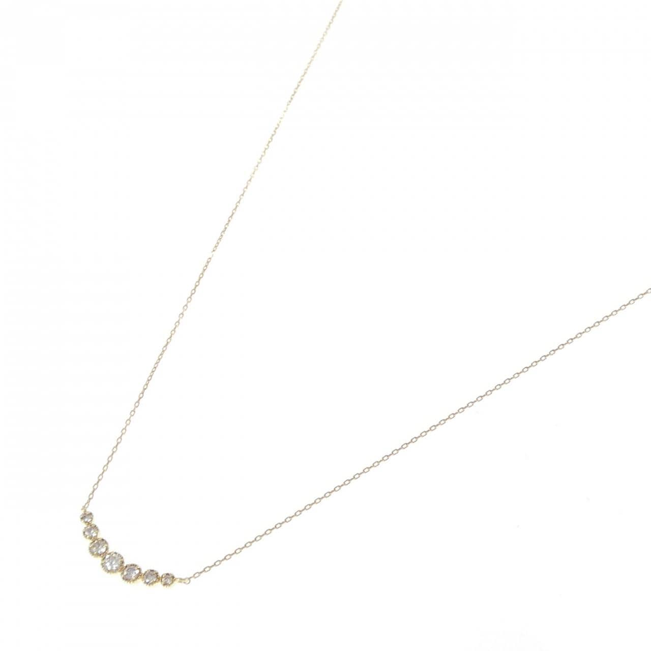 K18YG ダイヤモンド ネックレス 0.20CT