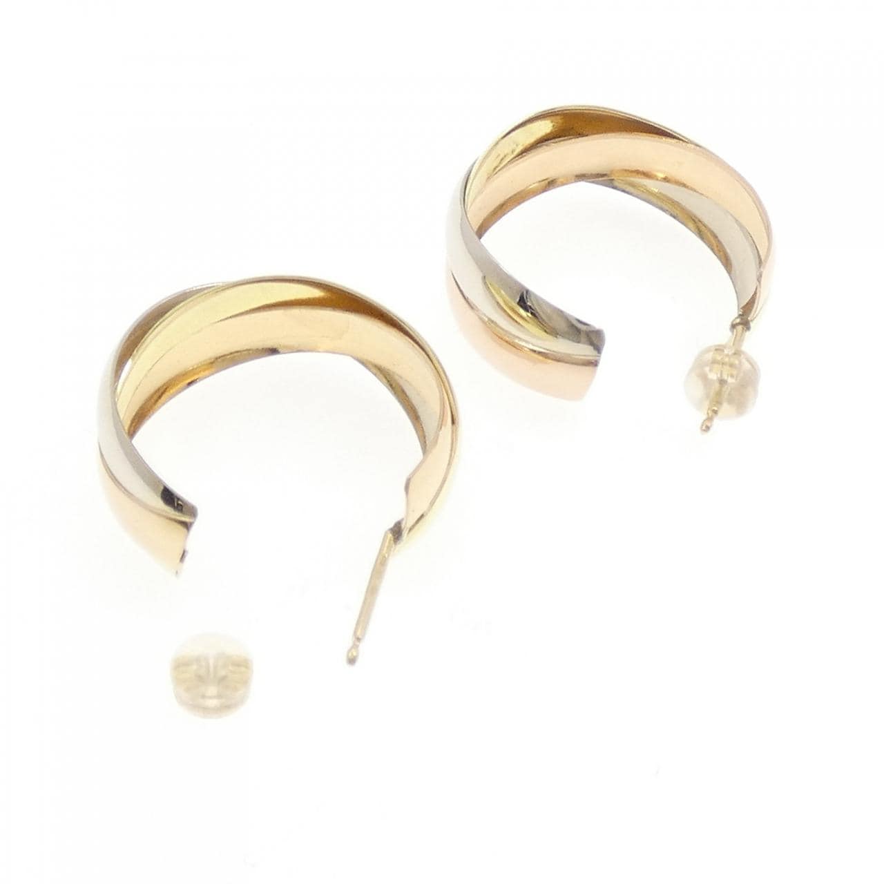 750スリーカラー/K18YG ピアス