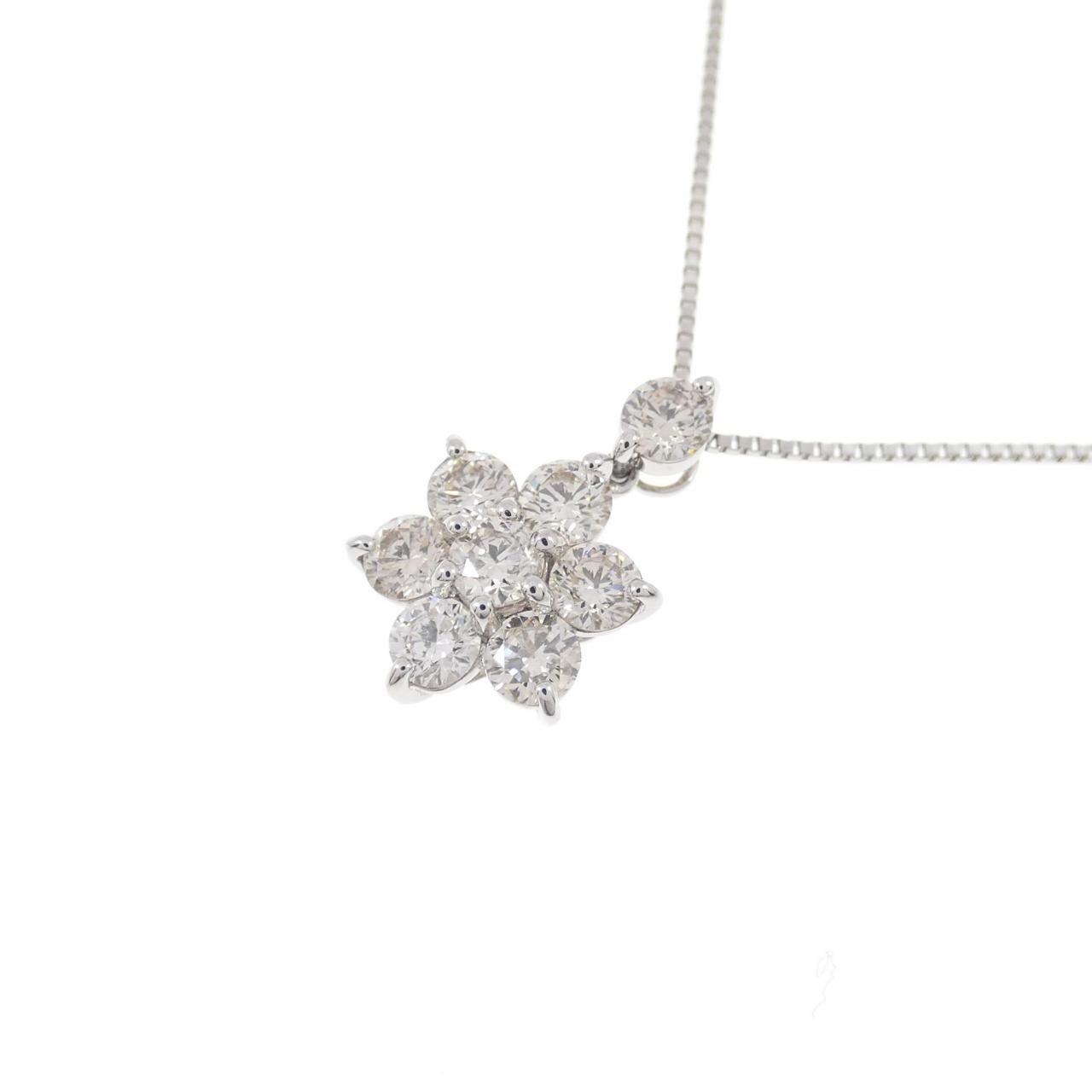 PT Flower Diamond Necklace 1.00CT