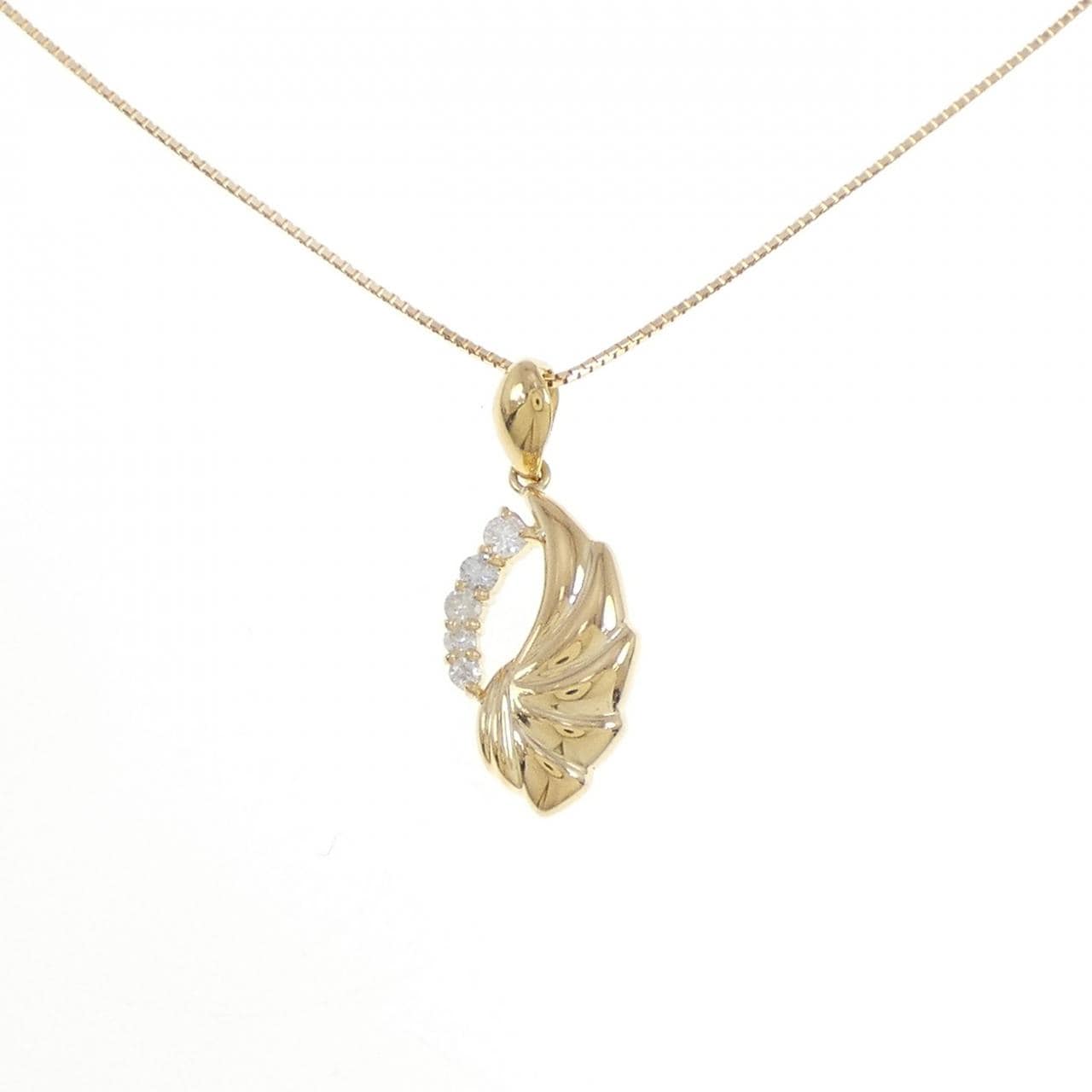 K18YG ダイヤモンド ネックレス 0.16CT