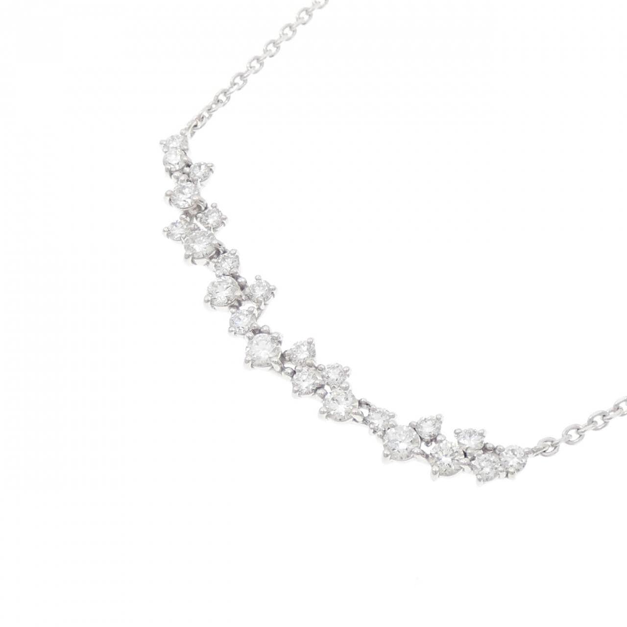 K18WG ダイヤモンド ネックレス 0.60CT