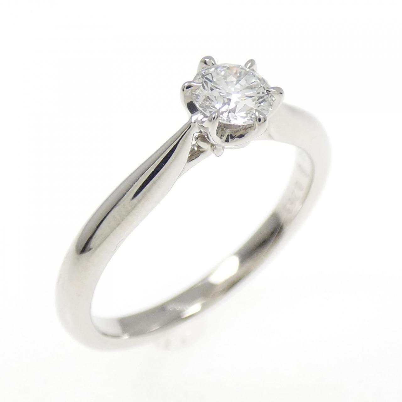 PT950 ダイヤモンド リング 0.263CT F VVS1 3EXT H&C