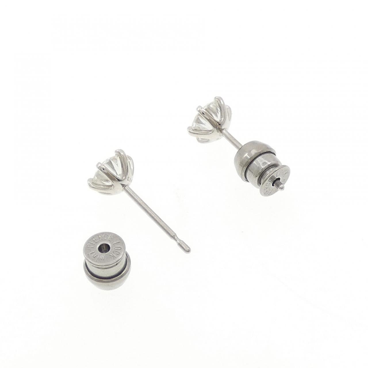 【リメイク】PT900/ST ダイヤモンド ピアス 0.417CT 0.417CT G-H SI1 Good