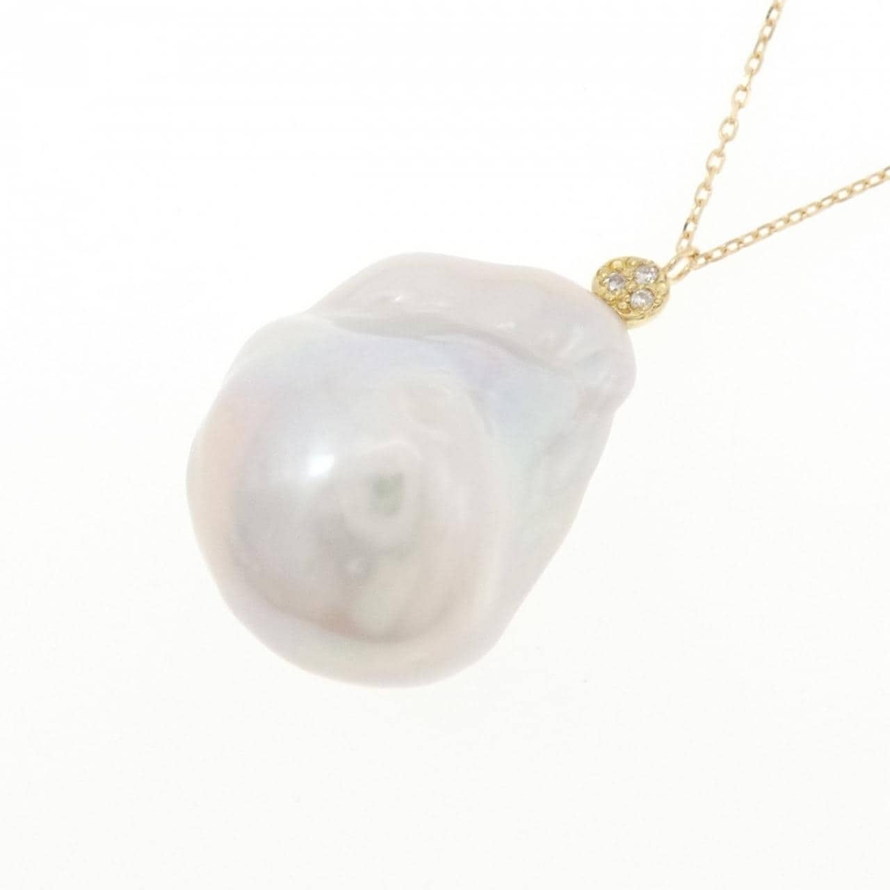 K18YG 淡水パール ネックレス