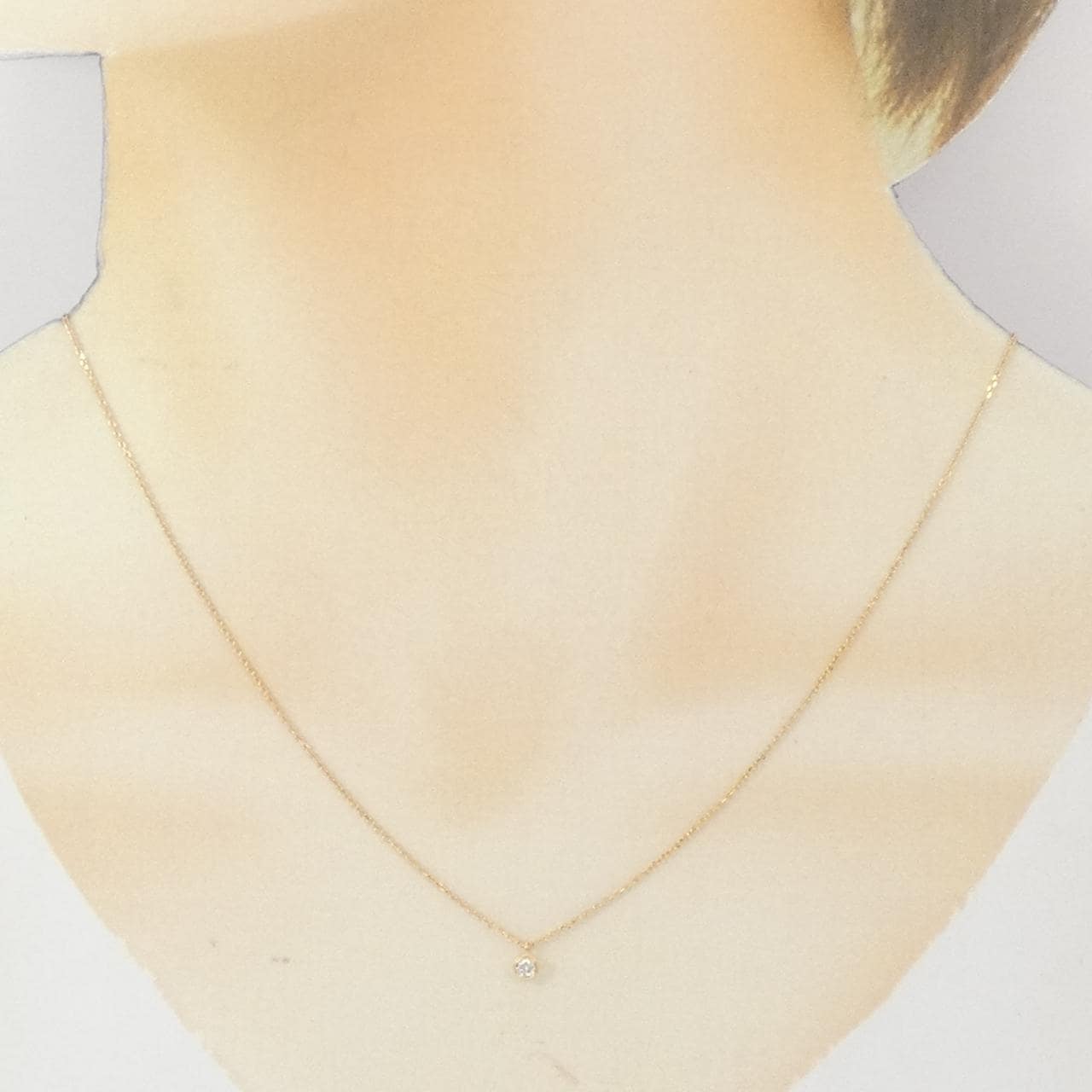 アガット ダイヤモンド ネックレス 0.06CT