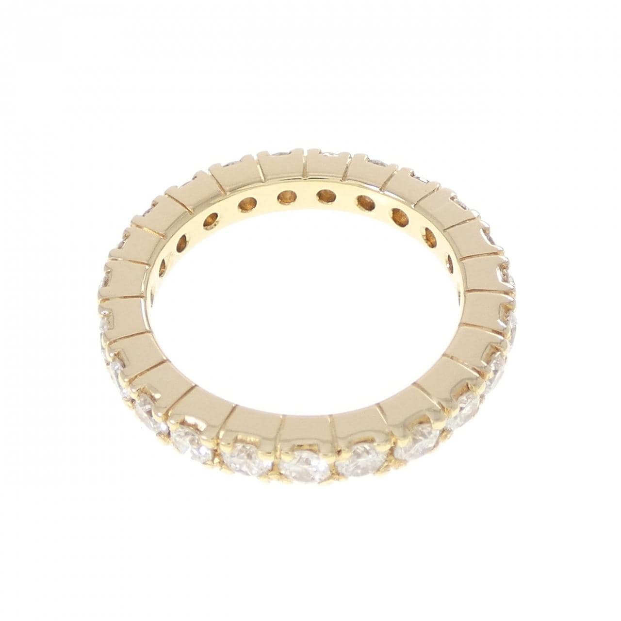 K18YG フルエタニティ ダイヤモンド リング 1.00CT