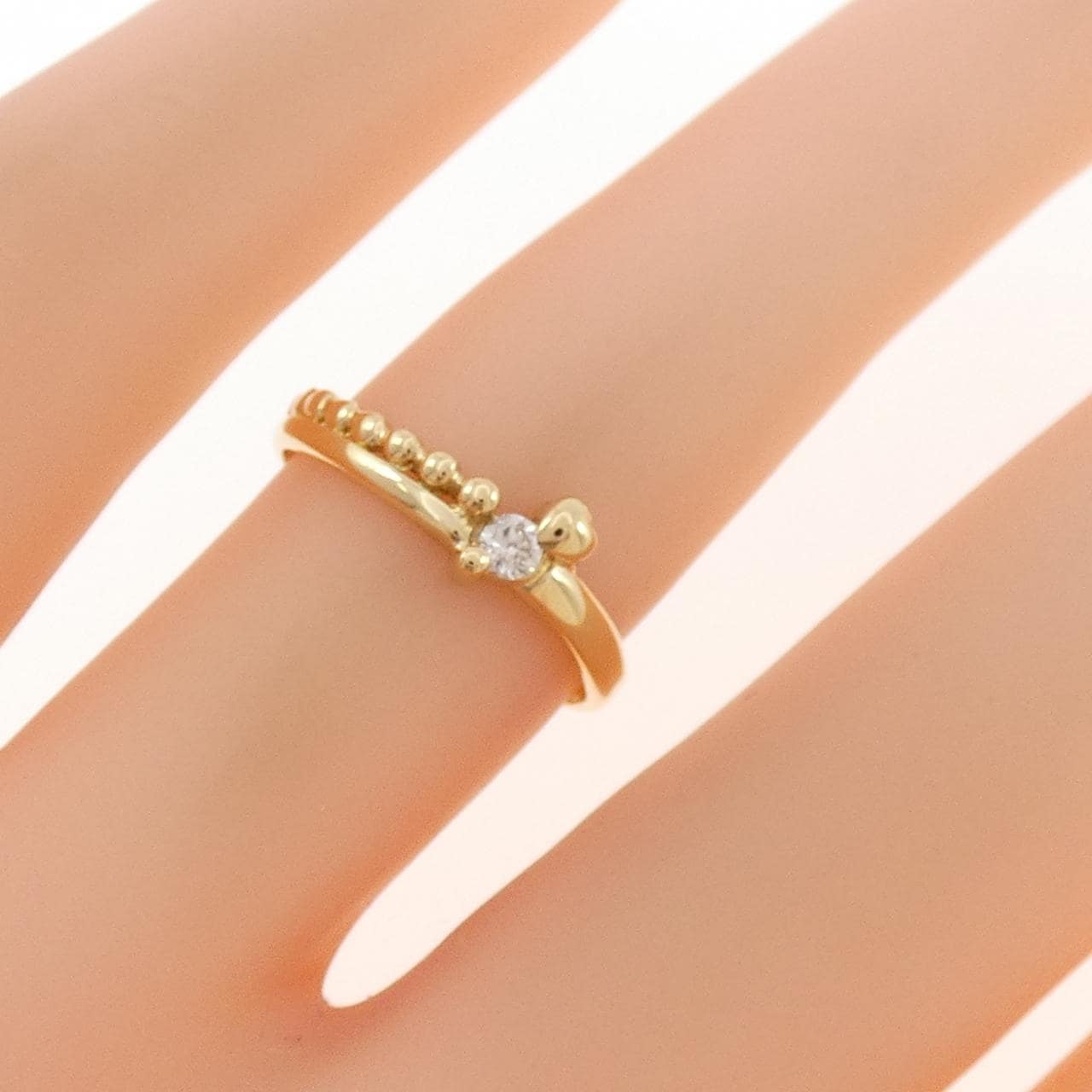 K18YG ダイヤモンド リング 0.05CT