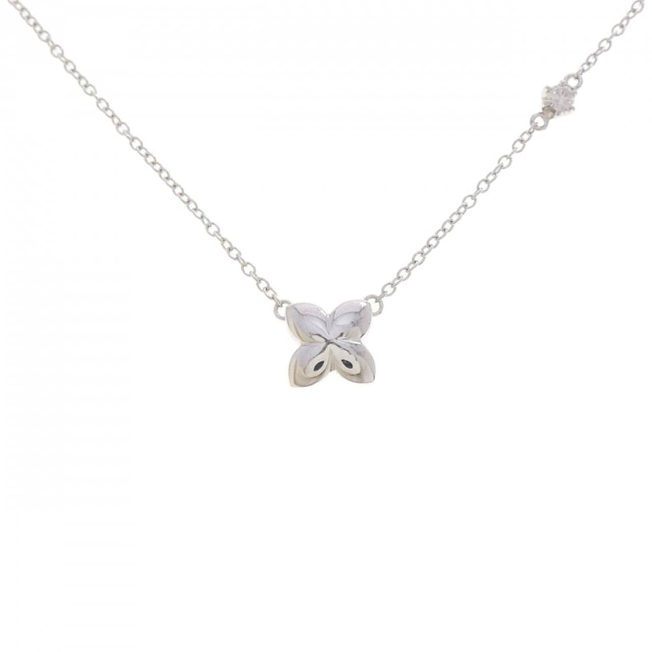 K18WG ダイヤモンド ネックレス 0.05CT