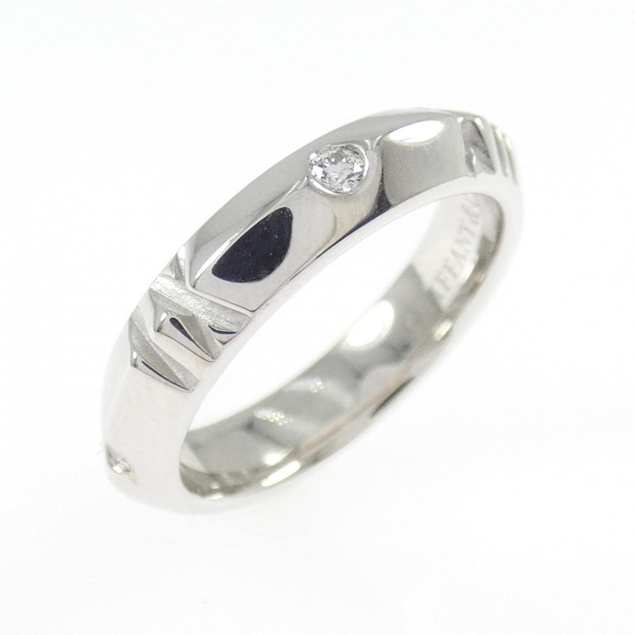 ティファニー アトラス Xクローズド ナロー リング 0.10CT