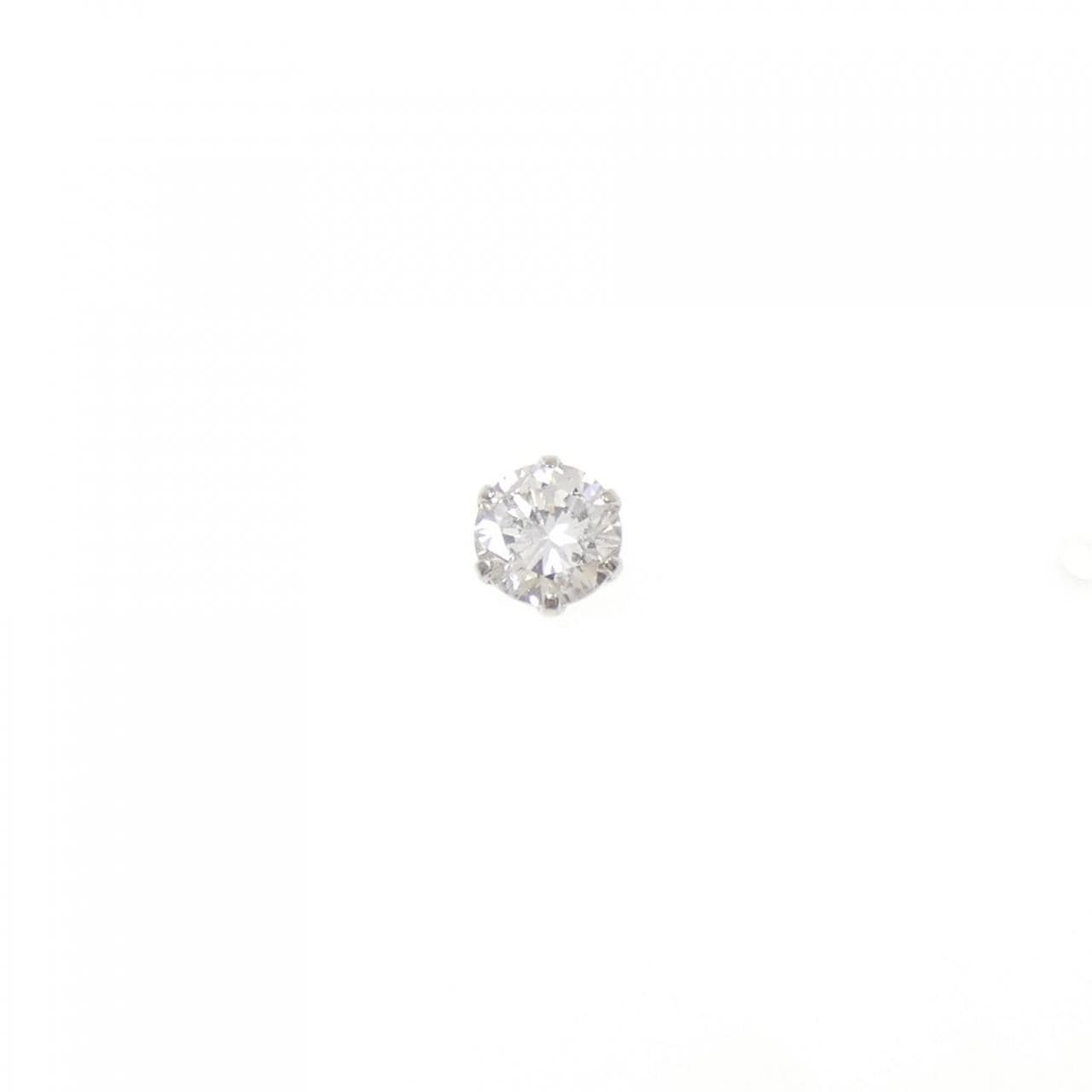 PT900 ソリティア ダイヤモンド ピアス 0.25CT 片耳